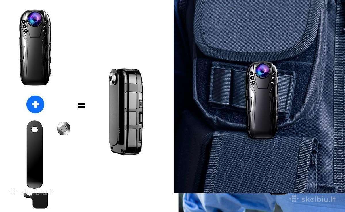 Kamera prisegama ant rūbų su naktiniu matymu - nuotraukos Nr. 15