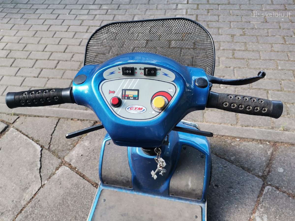Naudotas elektrinis vokiškas skuteris neįgaliesiem - nuotraukos Nr. 4