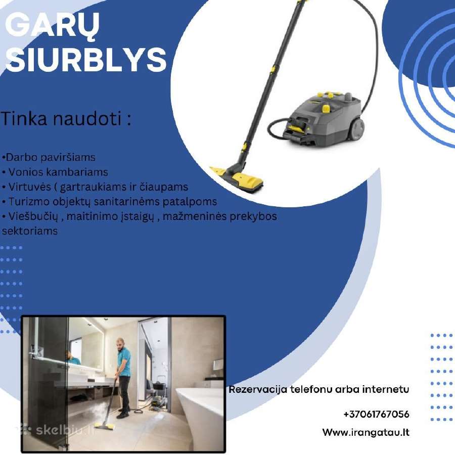 Plaunamo Karcher Nuoma,garu siurblys - nuotraukos Nr. 2