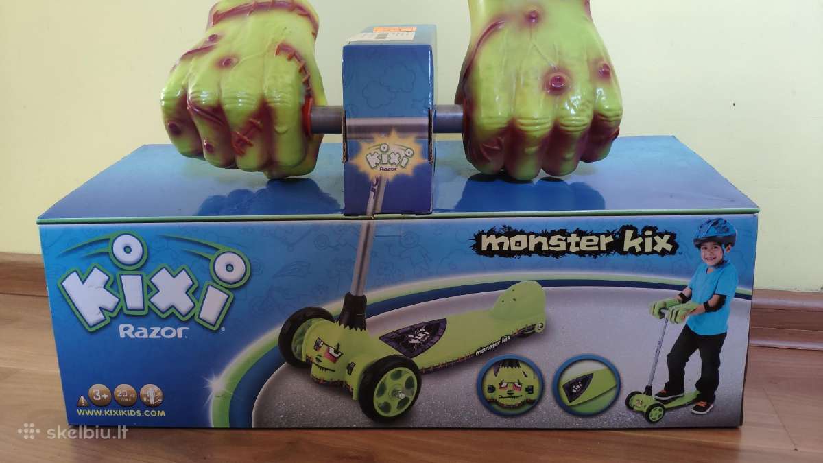 Vaikiškas paspirtukas Razor Monster Kix AL 3 ratų - nuotraukos Nr. 2