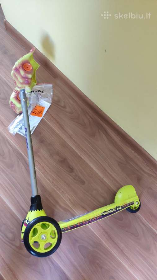 Vaikiškas paspirtukas Razor Monster Kix AL 3 ratų - nuotraukos Nr. 3