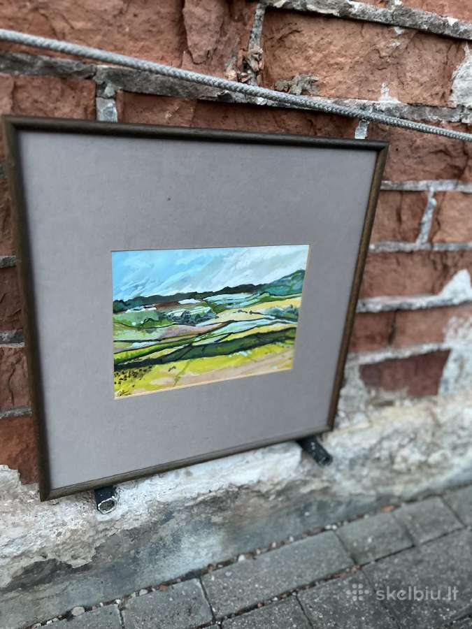 Paveiksliukas akvarelė 36x36 - nuotraukos Nr. 2
