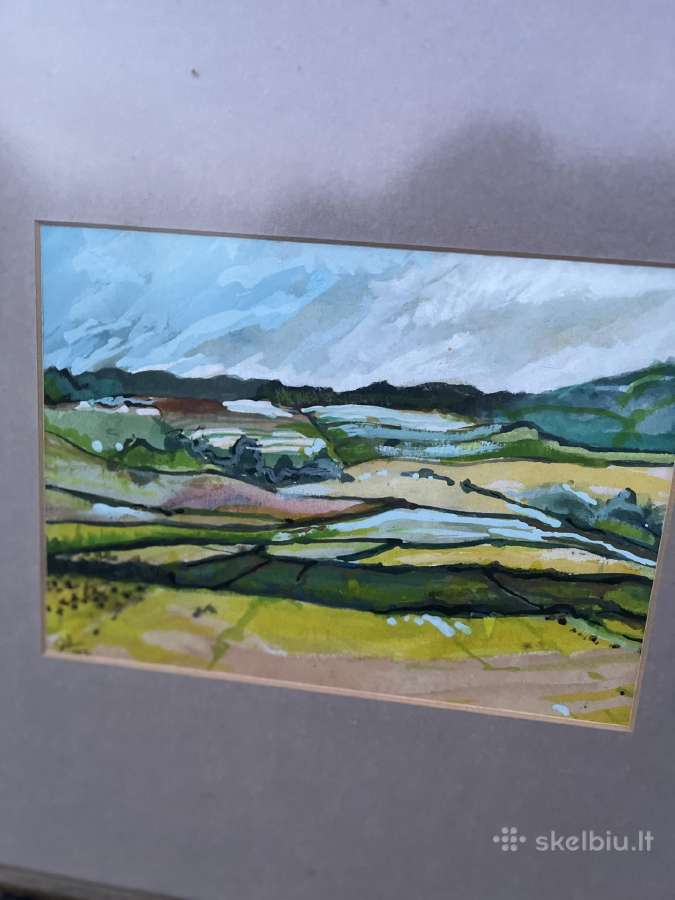 Paveiksliukas akvarelė 36x36 - nuotraukos Nr. 3