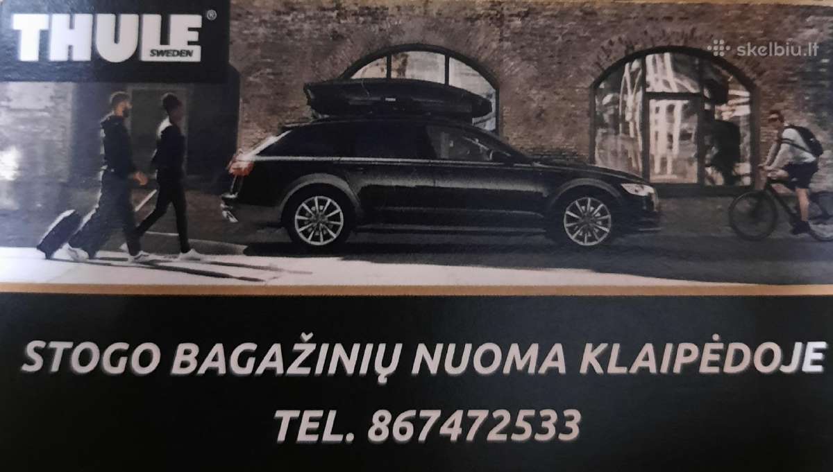 Stogo bagažinių skersinių nuoma Klaipėdoje!