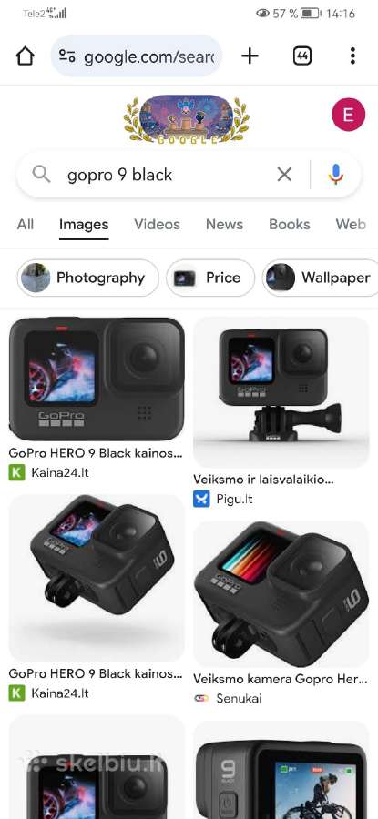 Go pro 9 black +daugybe priedų
