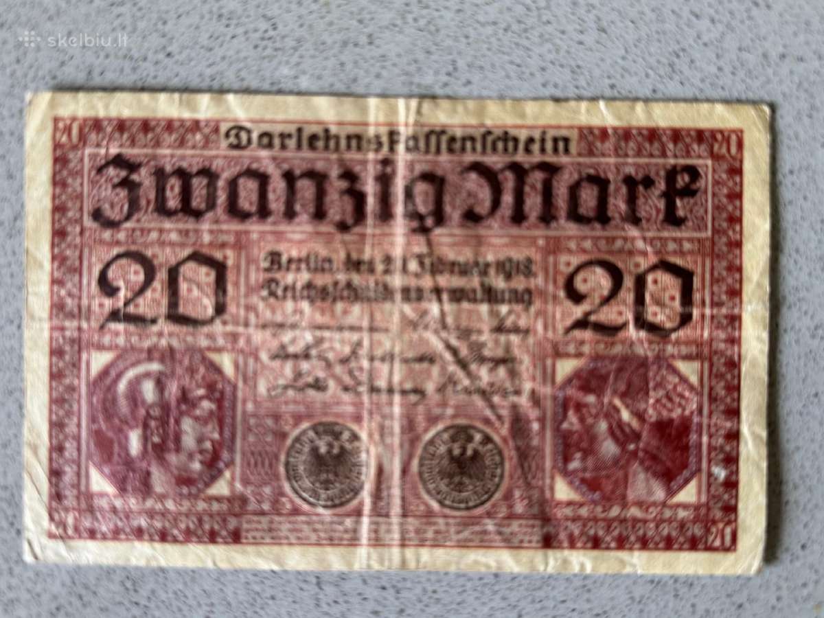 Banknotai (24 vnt) 1908-1922 (visi 24 uz 40 Eur) - nuotraukos Nr. 8