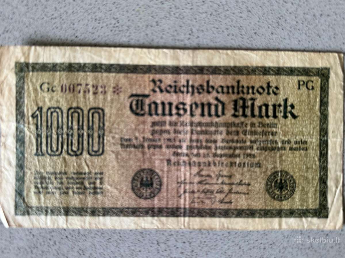 Banknotai (24 vnt) 1908-1922 (visi 24 uz 40 Eur) - nuotraukos Nr. 10