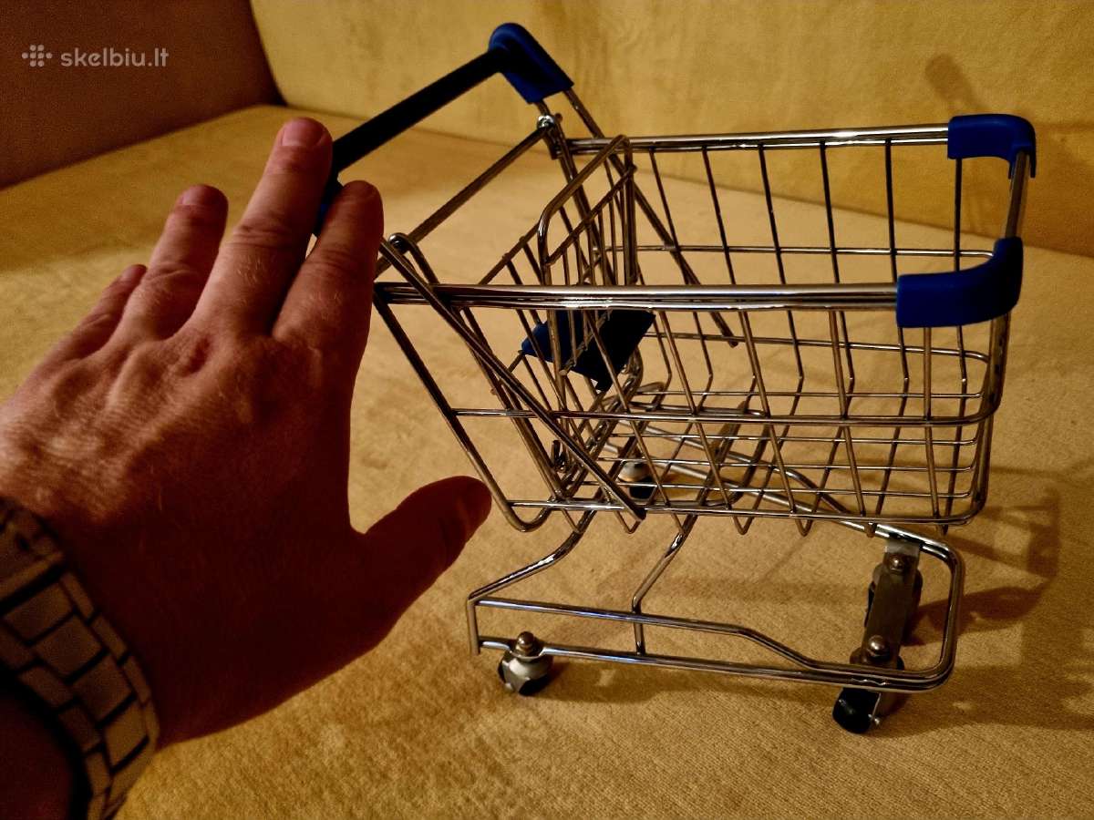 Parduotuvės vežimėlio miniatiūra