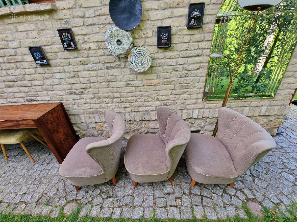 Vintažiniai mid century coctail st.foteliai - nuotraukos Nr. 11