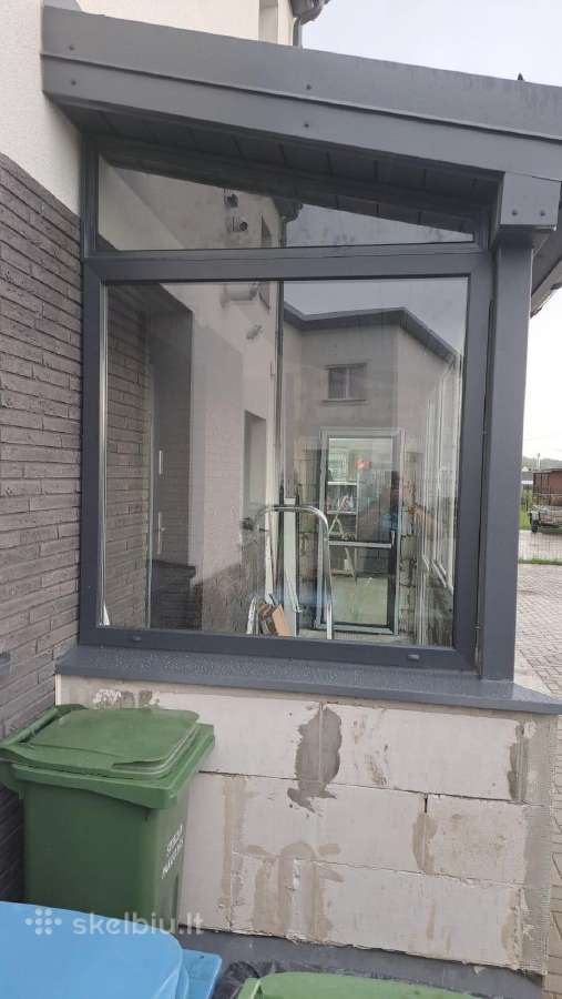 Terasų, balkonų, lodžijų stiklinimas, langai durys - nuotraukos Nr. 5