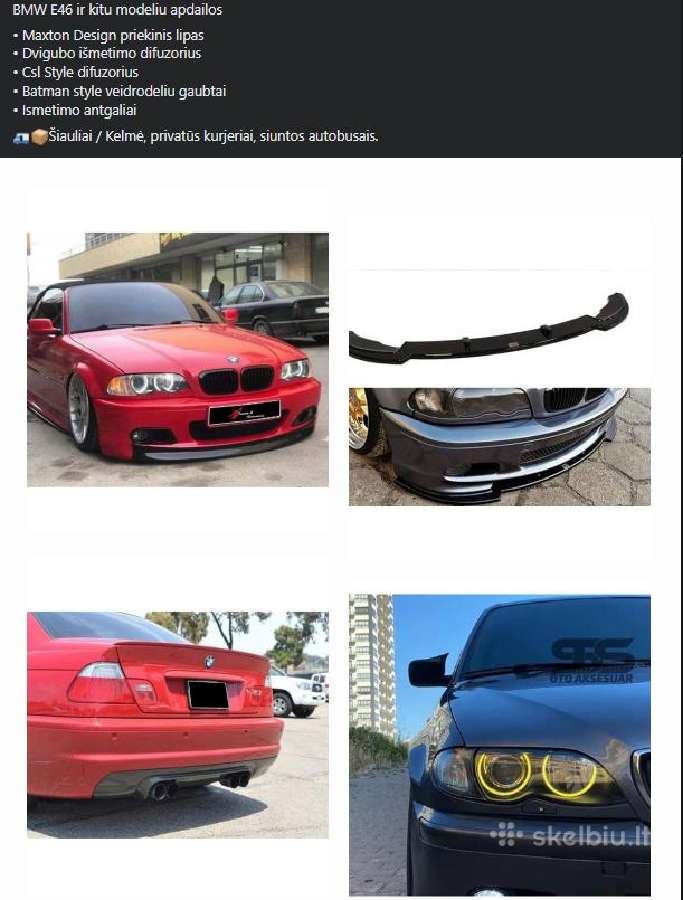 Bmw Tuning dalys, apdailos - nuotraukos Nr. 2