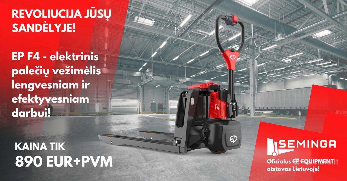Elektrinis palečių vežimėlis su li-ion baterija - nuotraukos Nr. 2