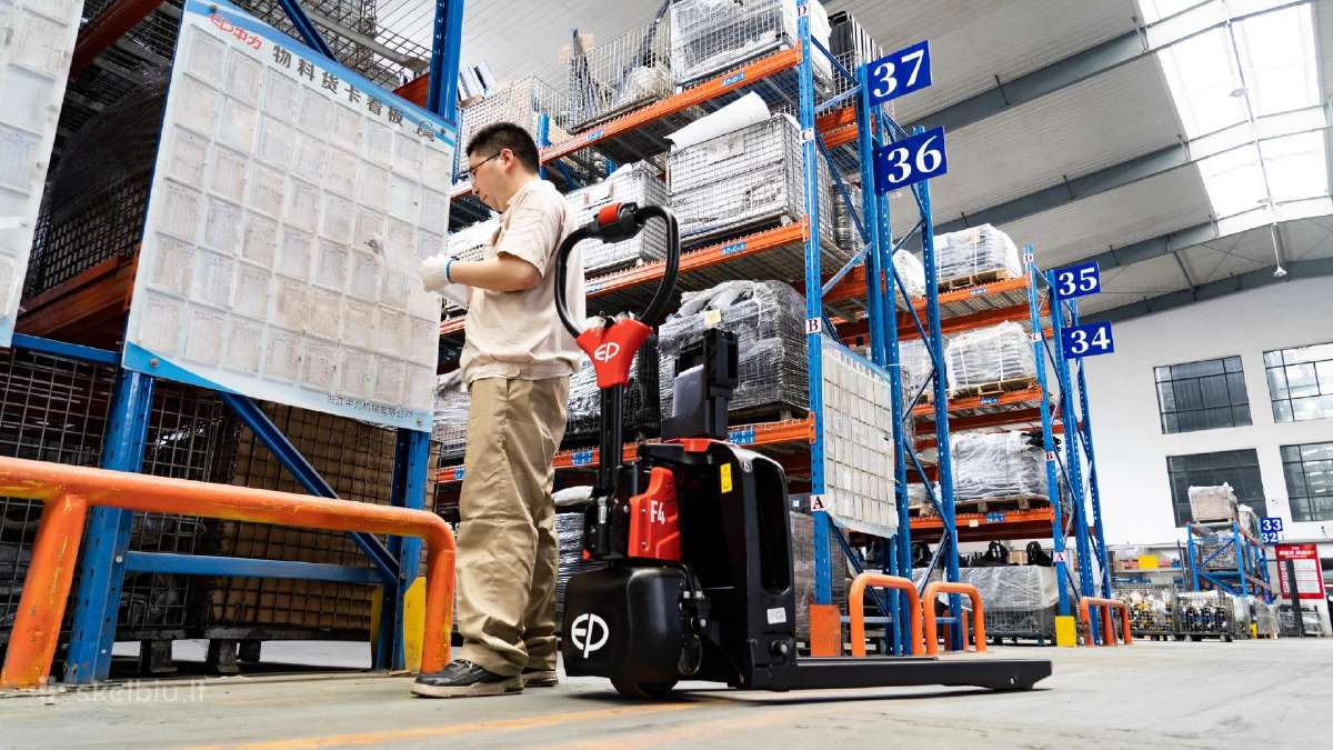 Elektrinis palečių vežimėlis su li-ion baterija - nuotraukos Nr. 11