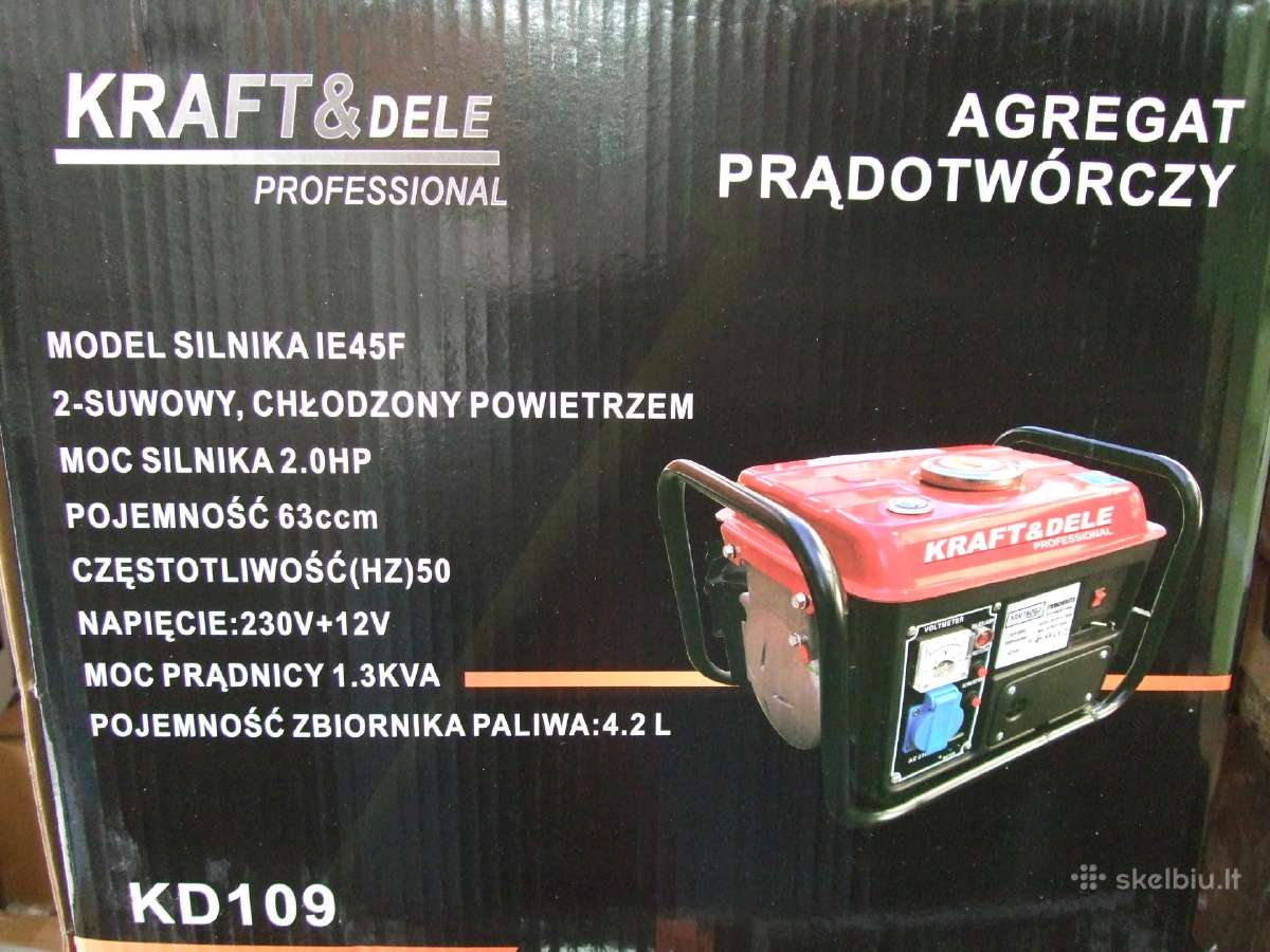 Akcija! Nauji Elektros Generatoriai 1200/3500 W - nuotraukos Nr. 6