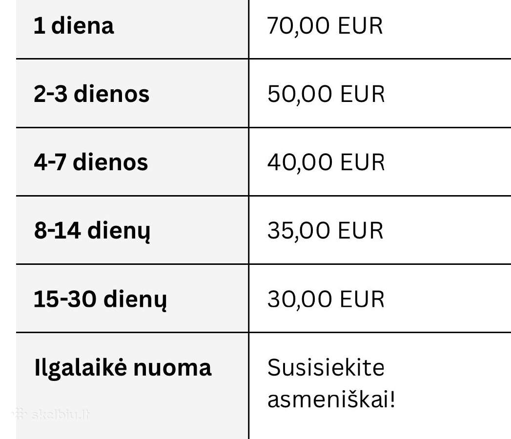 Automobilio nuoma (trumpalaikė/ilgalaikė) Vilnius - nuotraukos Nr. 4