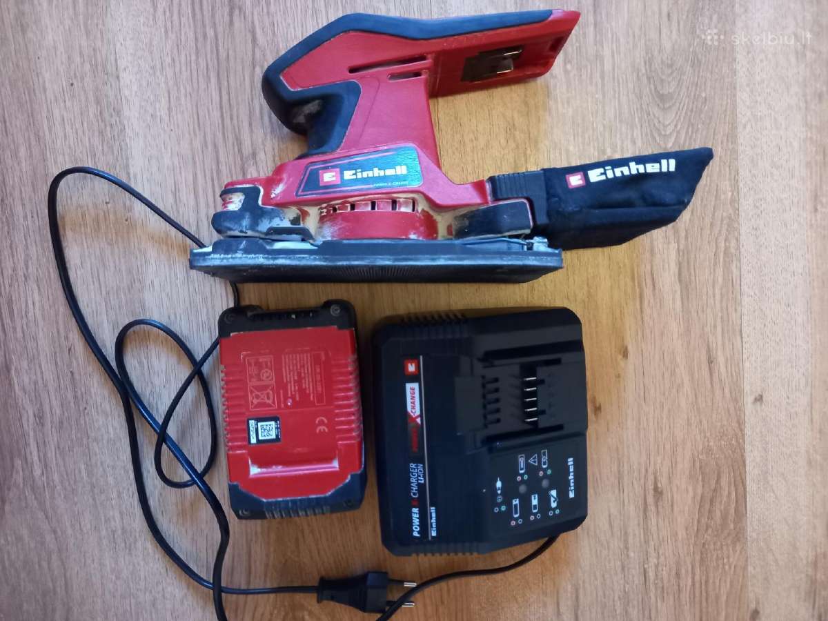 Einhell Tc-OS 181/187 Li šlifuoklis+akum+kroviklis - nuotraukos Nr. 2