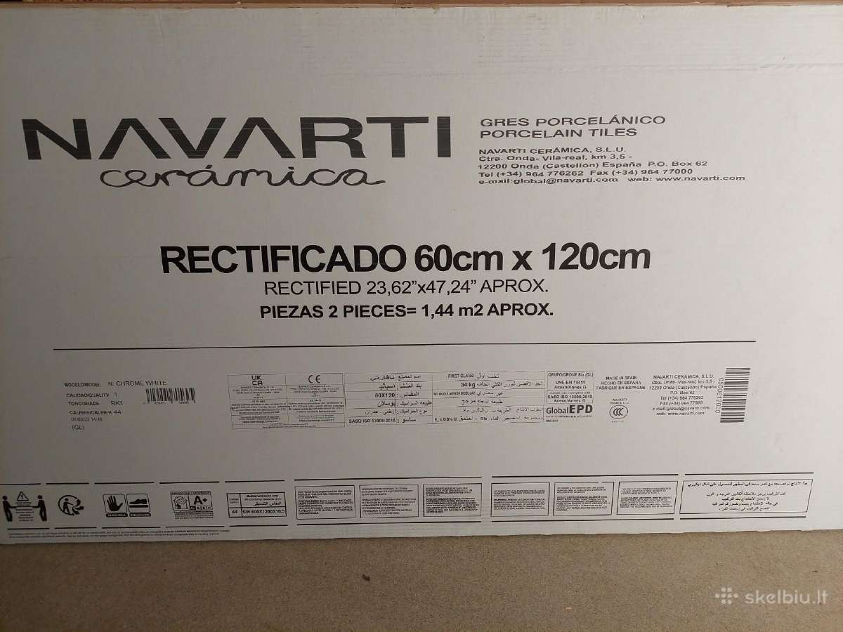 Navarti plytelės 120 cm ant 60 cm - nuotraukos Nr. 5