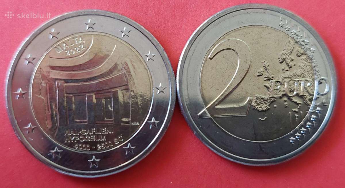 Malta 2022m. 2€" hal Saflieni Hypogeum " Unc