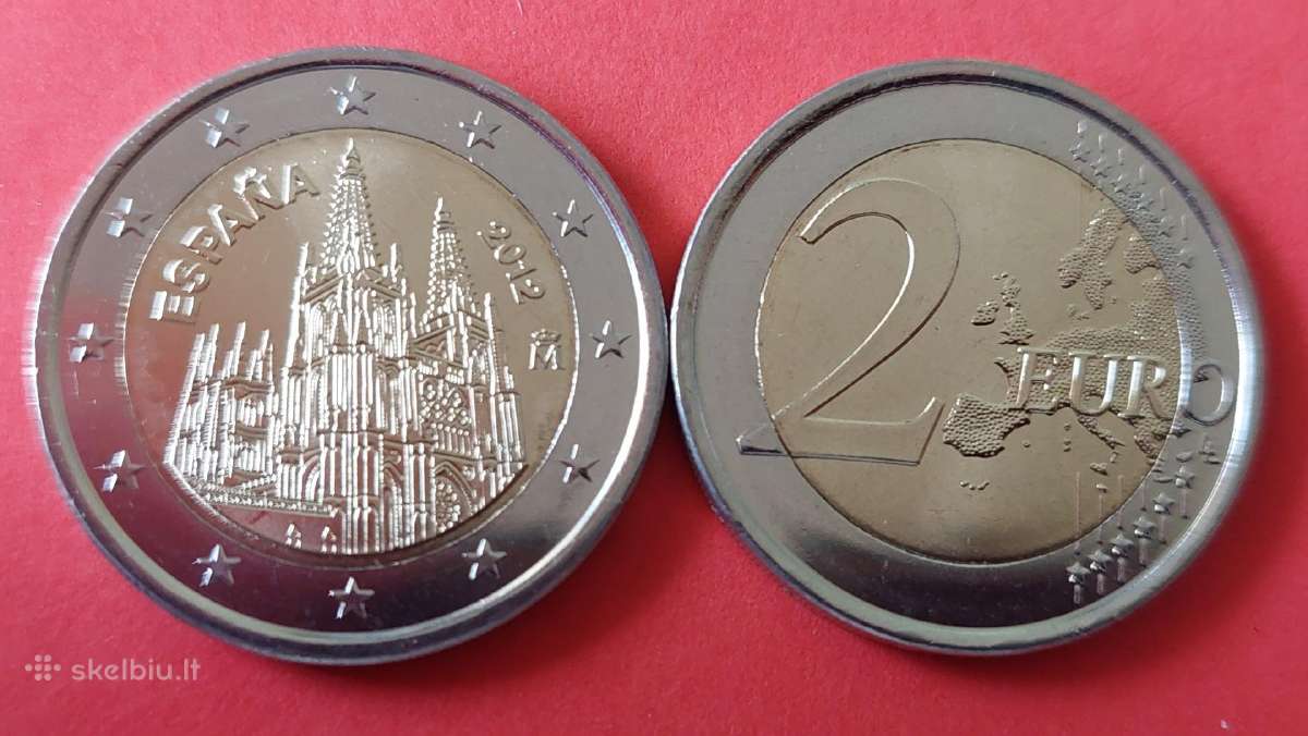 Ispanija 2012m. 2 € Burgoso katedra Unc