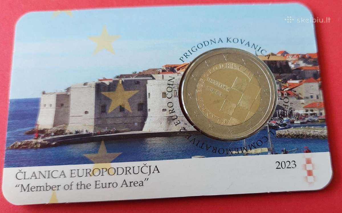 Kroatija 2023m. 2 € Prisijungimas prie euro zonos
