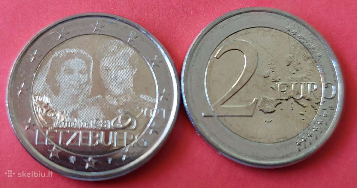 Liuksemburgas 2021m.2€ Henrio vestuvės(fotografine