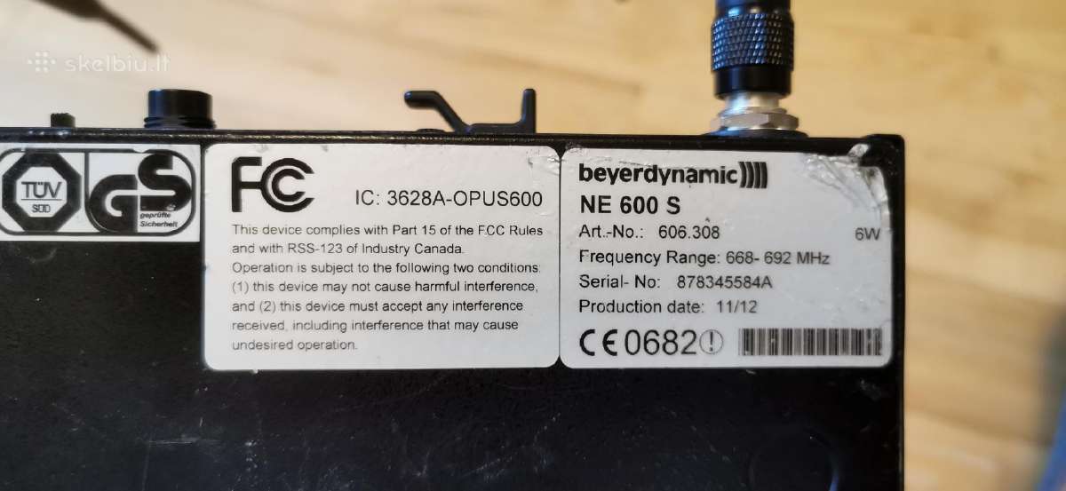 Beyerdynamic mikrofono stotelė su mikrofonu profis - nuotraukos Nr. 4
