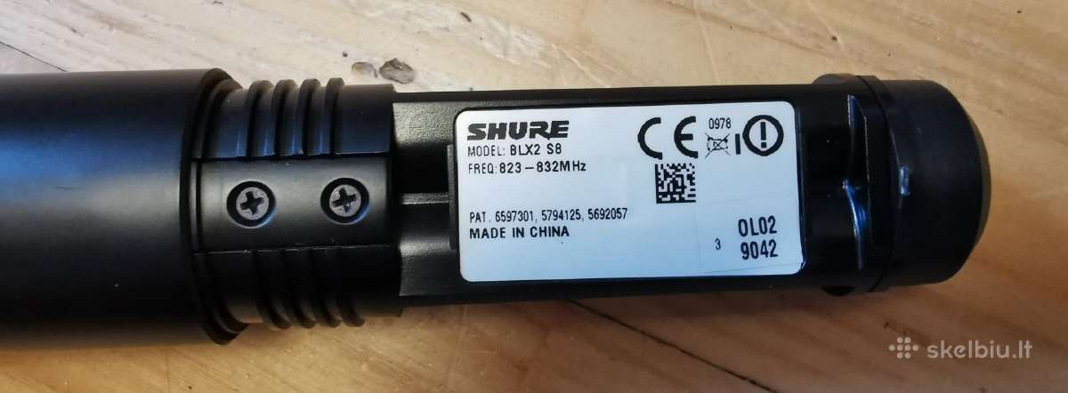 Shure Blx2/sm58 S8 mikrofonas - nuotraukos Nr. 5