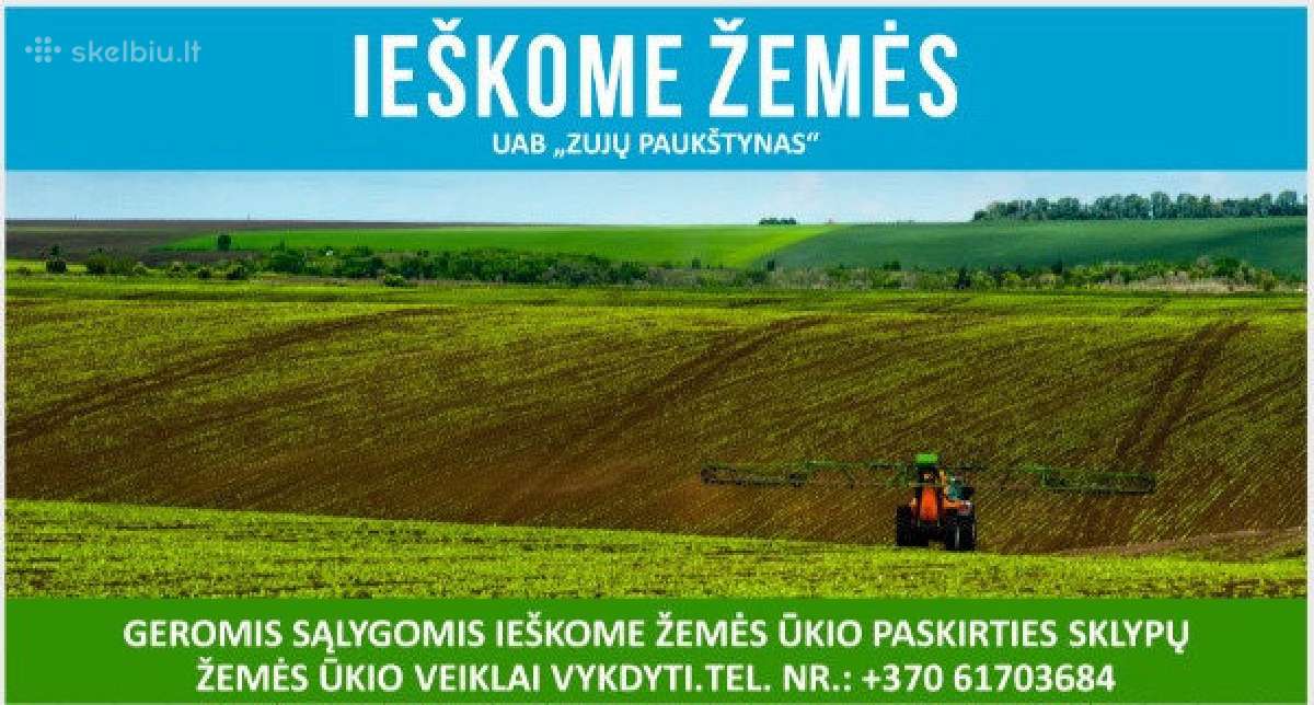 Geromis sąlygomis nuomojamės žemės sklypus