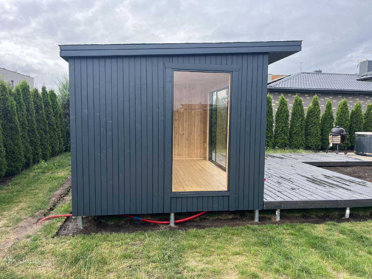 Pirtis sauna 3x6+ terasa karkasine pirtis - nuotraukos Nr. 3