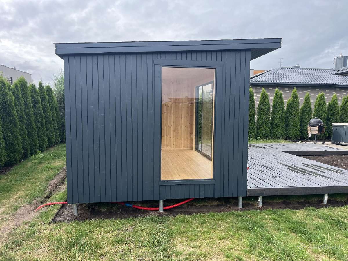 Pirtis sauna 3x6+ terasa karkasine pirtis - nuotraukos Nr. 4