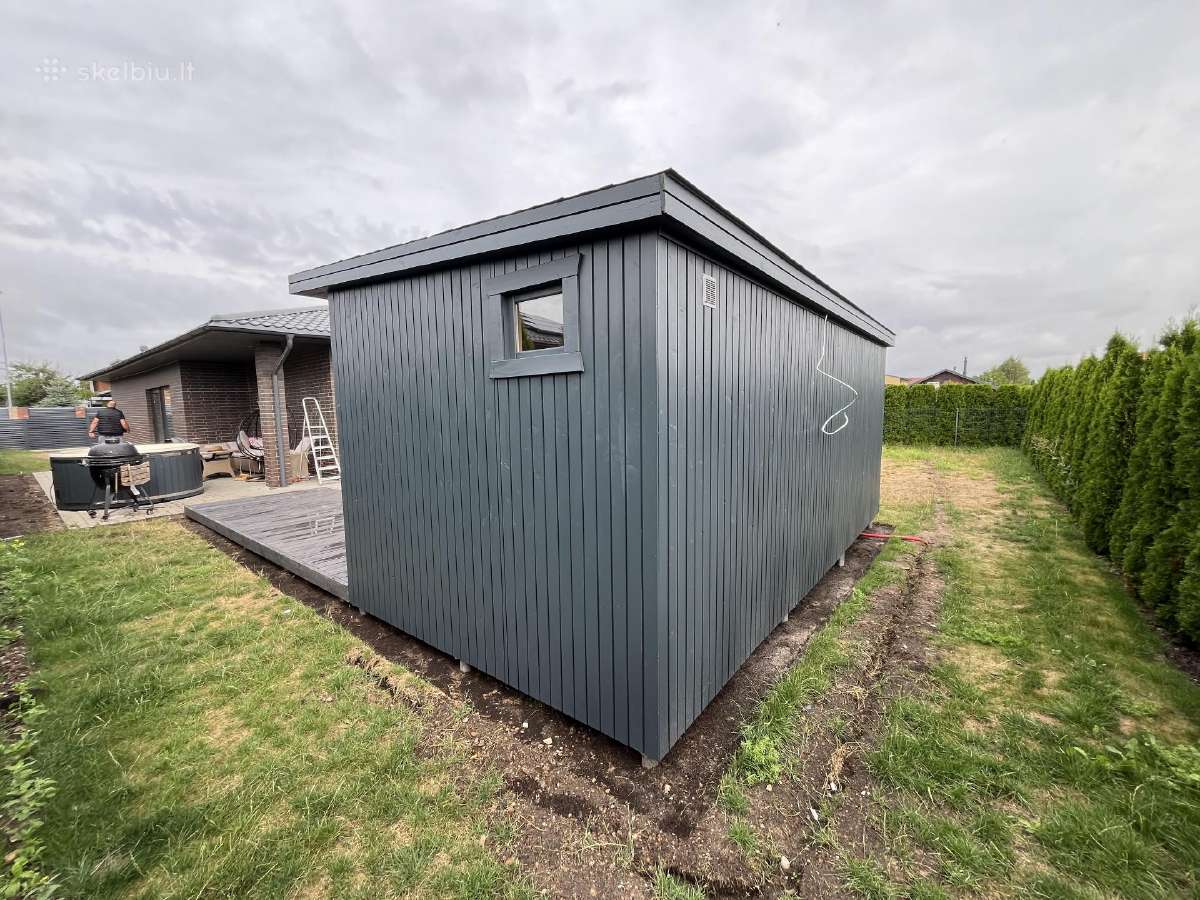Pirtis sauna 3x6+ terasa karkasine pirtis - nuotraukos Nr. 6