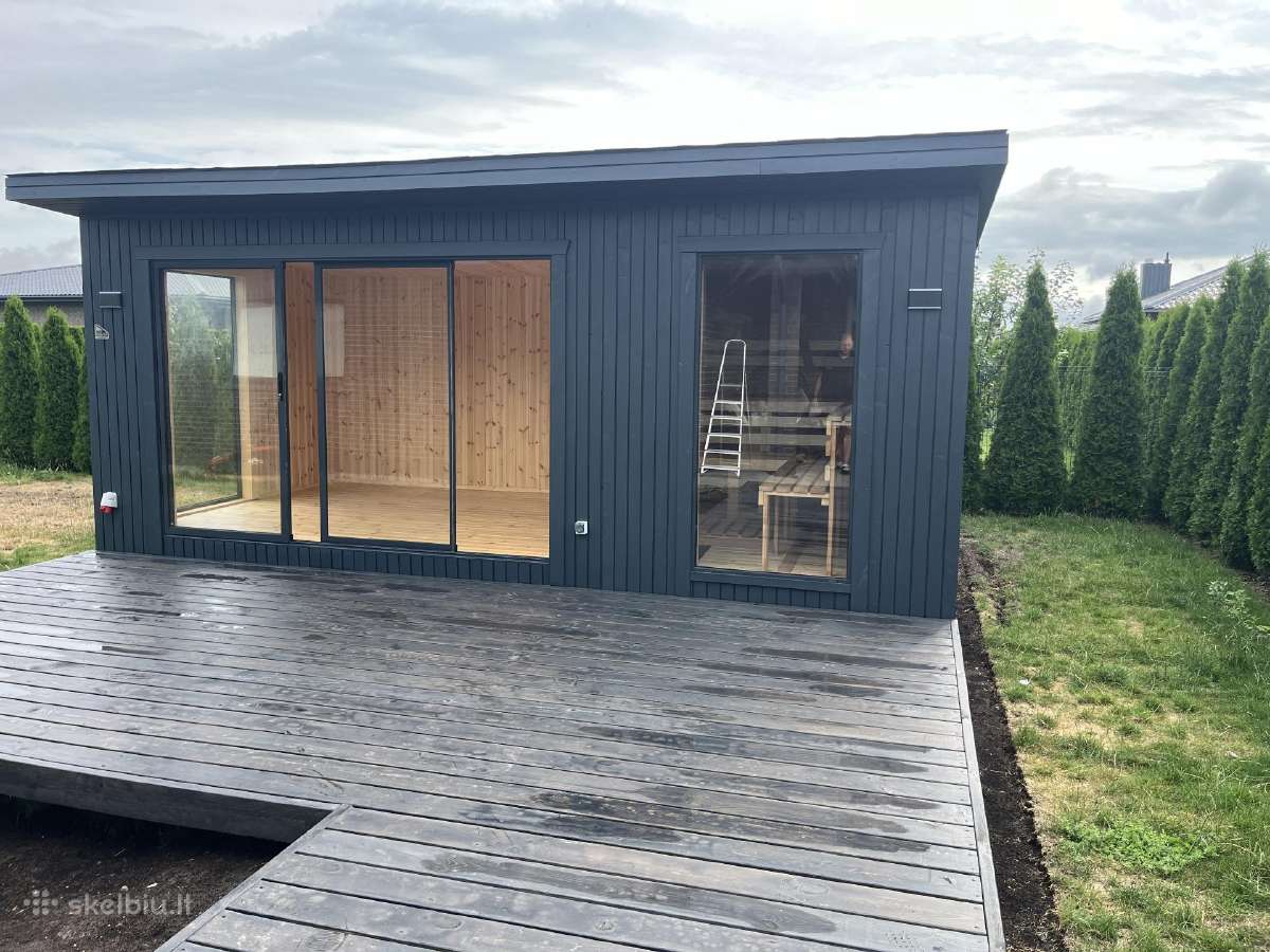 Pirtis sauna 3x6+ terasa karkasine pirtis - nuotraukos Nr. 7