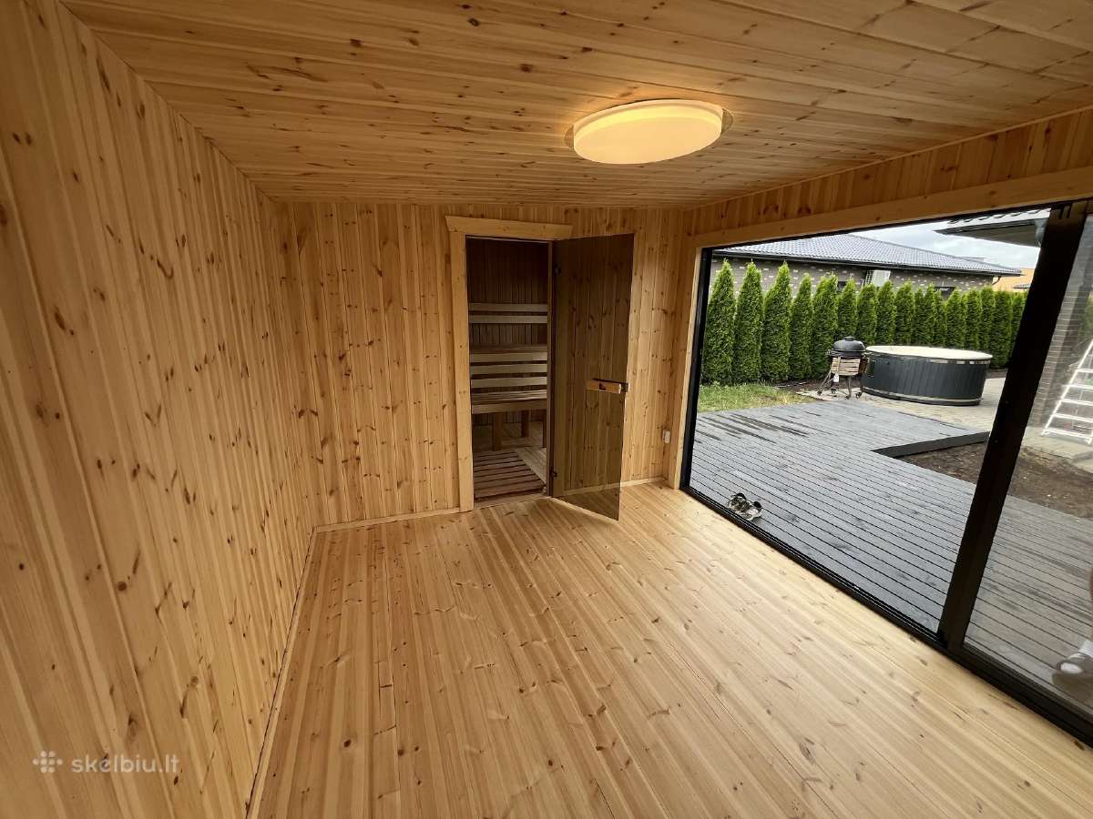 Pirtis sauna 3x6+ terasa karkasine pirtis - nuotraukos Nr. 24