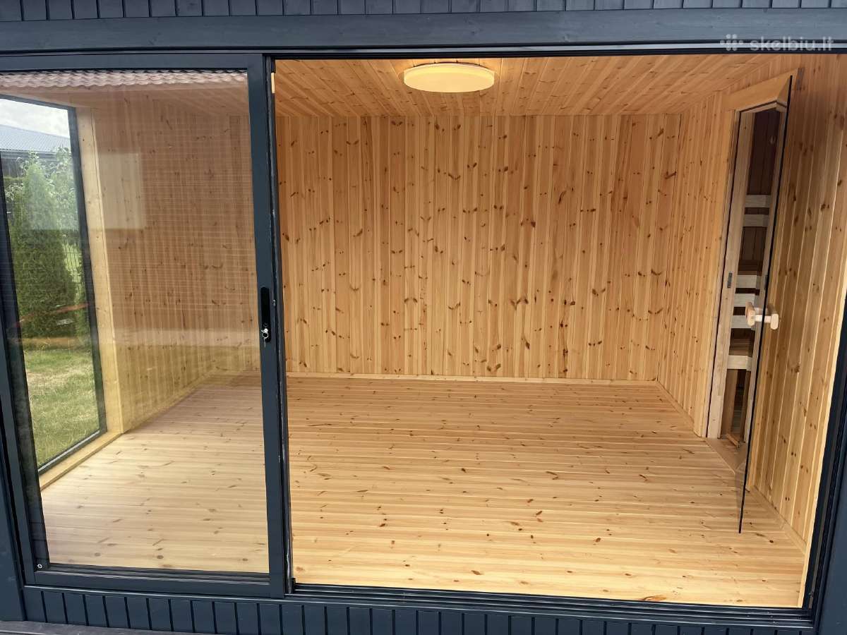 Pirtis sauna 3x6+ terasa karkasine pirtis - nuotraukos Nr. 13