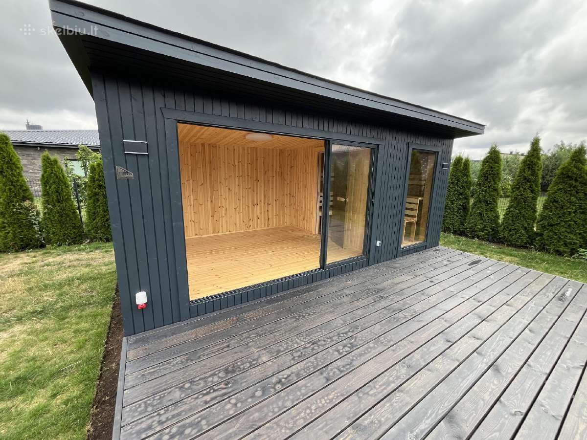 Pirtis sauna 3x6+ terasa karkasine pirtis - nuotraukos Nr. 10