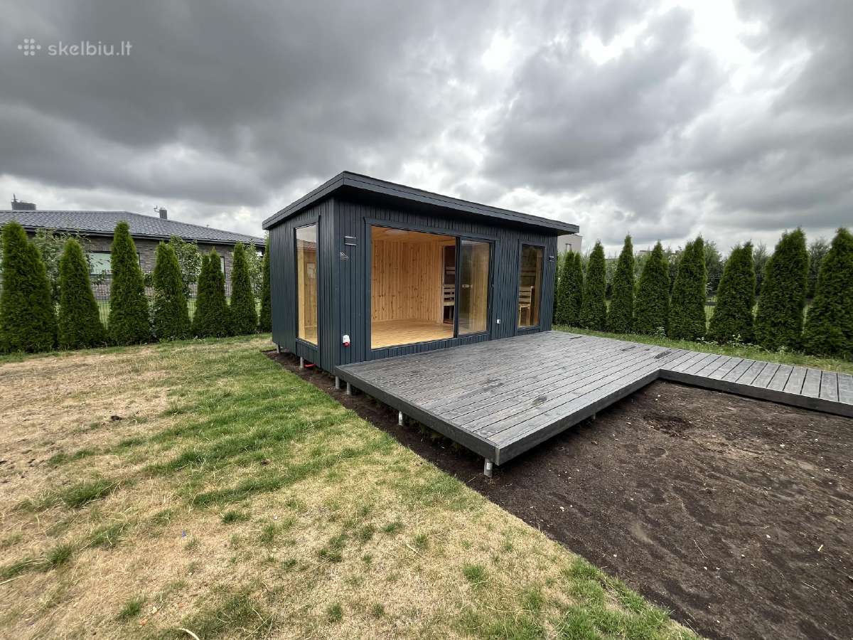 Pirtis sauna 3x6+ terasa karkasine pirtis - nuotraukos Nr. 19