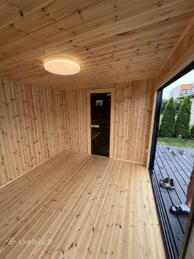 Pirtis sauna 3x6+ terasa karkasine pirtis - nuotraukos Nr. 37