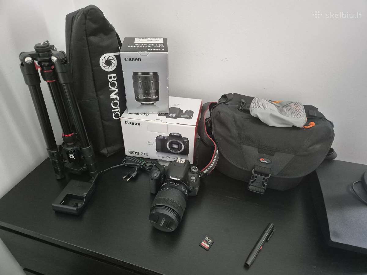 Canon 77d + 18-135mm Usm - kadrų skaičius 1250