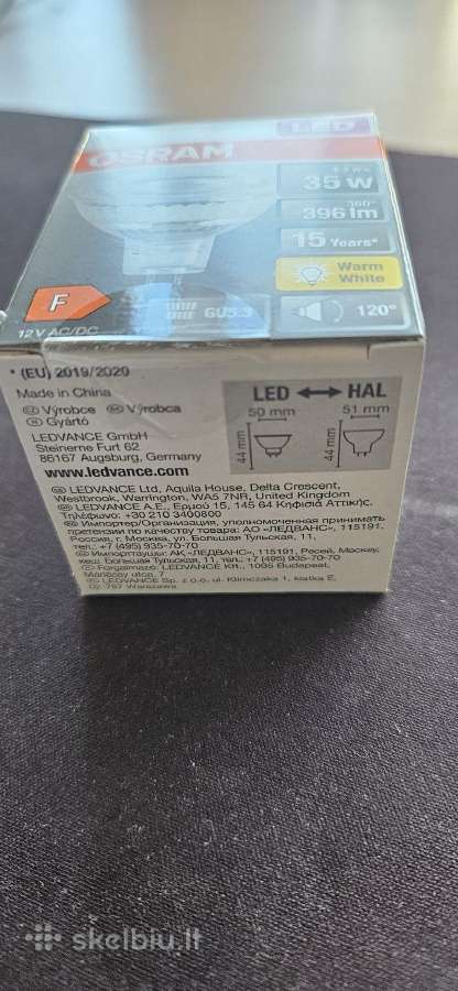 Osram LED halogeninė lemputė 4.3w->35w - nuotraukos Nr. 5