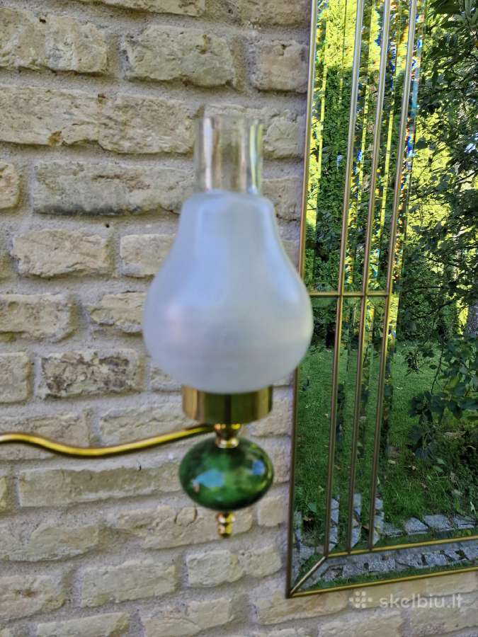Vintažinis mid century žalvarinis toršeras - nuotraukos Nr. 2