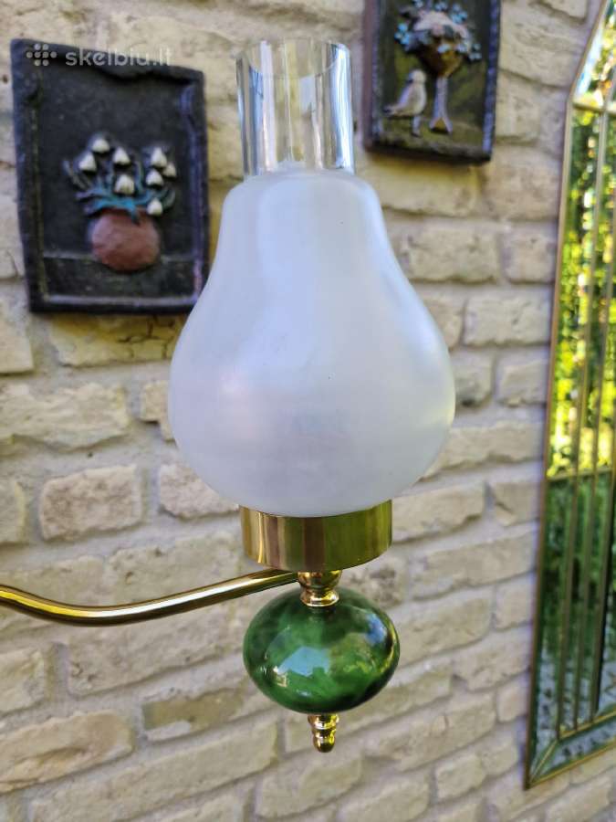 Vintažinis mid century žalvarinis toršeras - nuotraukos Nr. 9