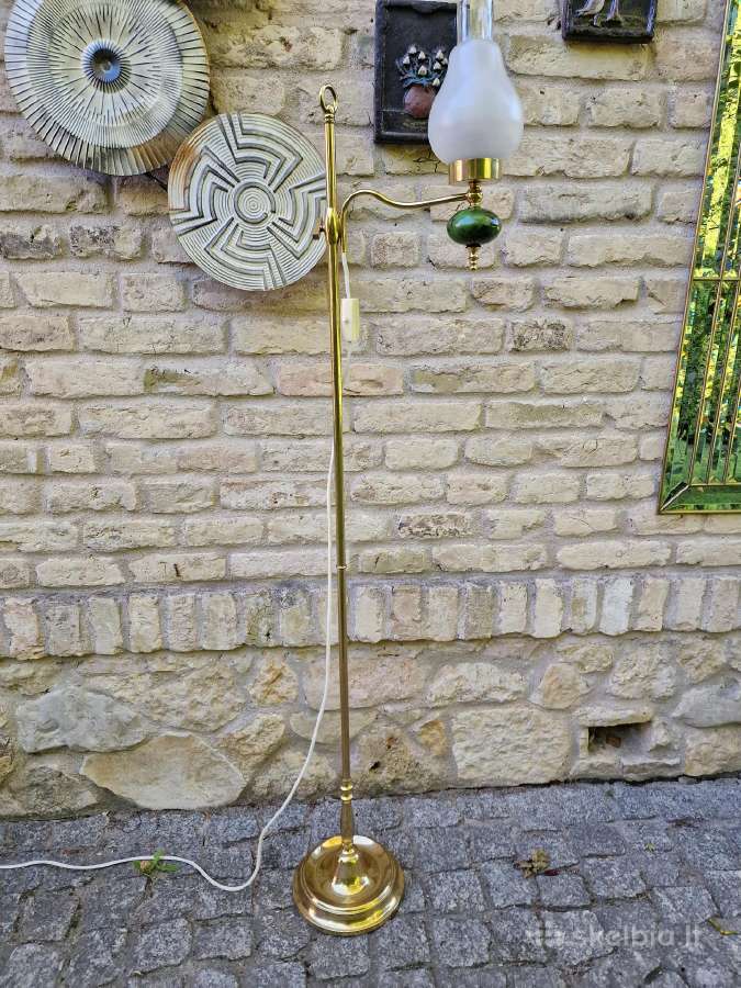 Vintažinis mid century žalvarinis toršeras - nuotraukos Nr. 13