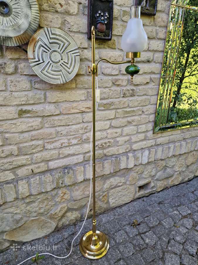 Vintažinis mid century žalvarinis toršeras - nuotraukos Nr. 14