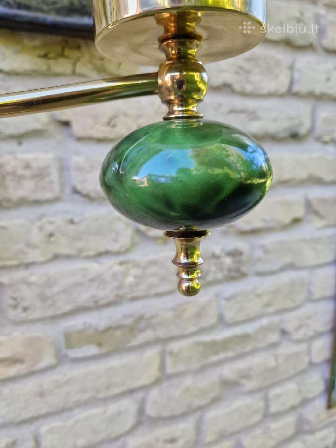 Vintažinis mid century žalvarinis toršeras - nuotraukos Nr. 15