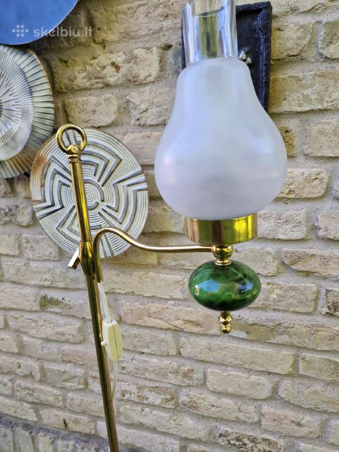 Vintažinis mid century žalvarinis toršeras - nuotraukos Nr. 17
