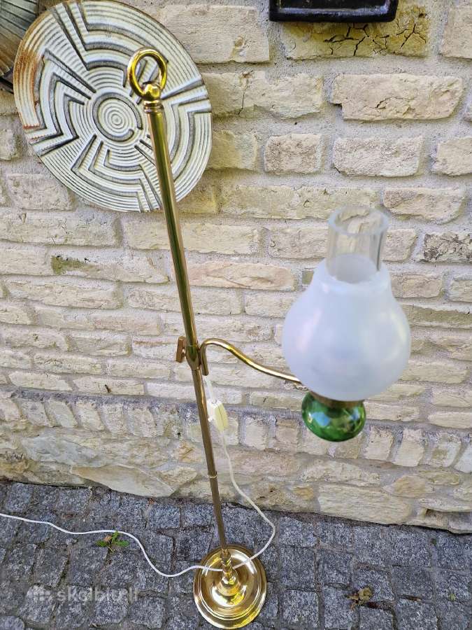 Vintažinis mid century žalvarinis toršeras - nuotraukos Nr. 19