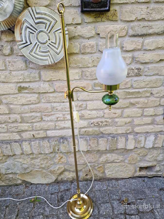 Vintažinis mid century žalvarinis toršeras - nuotraukos Nr. 20