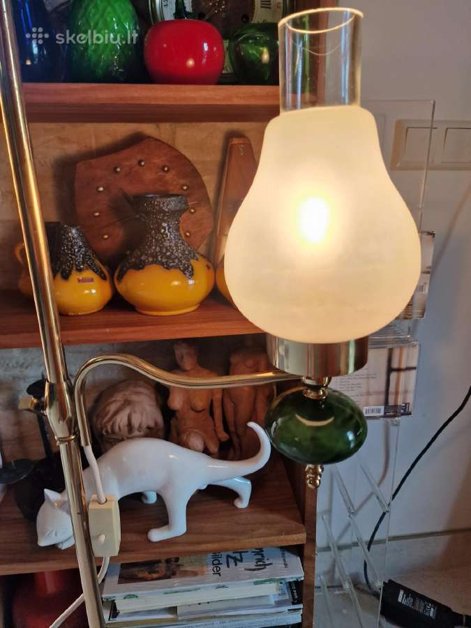 Vintažinis mid century žalvarinis toršeras - nuotraukos Nr. 22