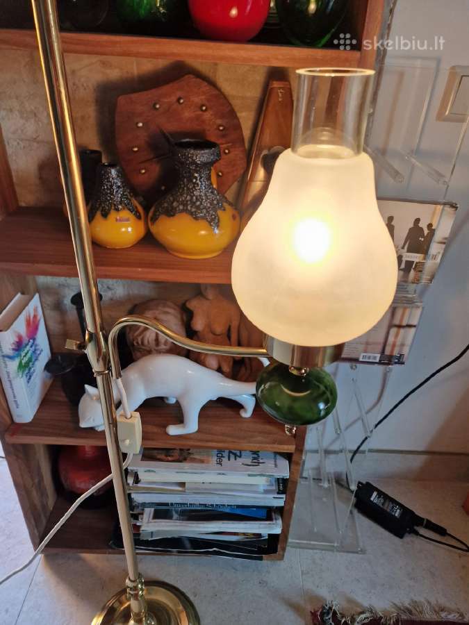 Vintažinis mid century žalvarinis toršeras - nuotraukos Nr. 23