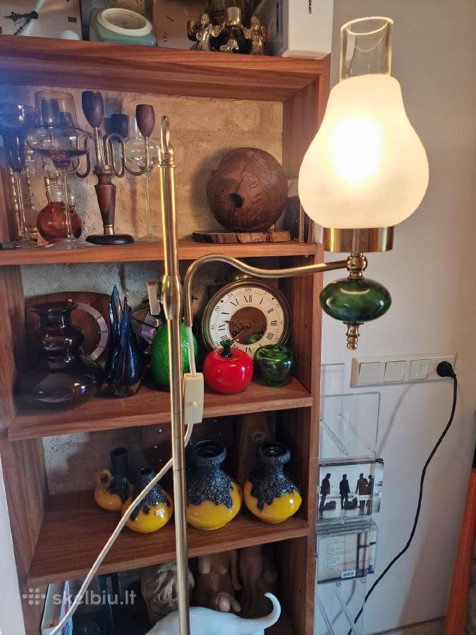Vintažinis mid century žalvarinis toršeras - nuotraukos Nr. 24